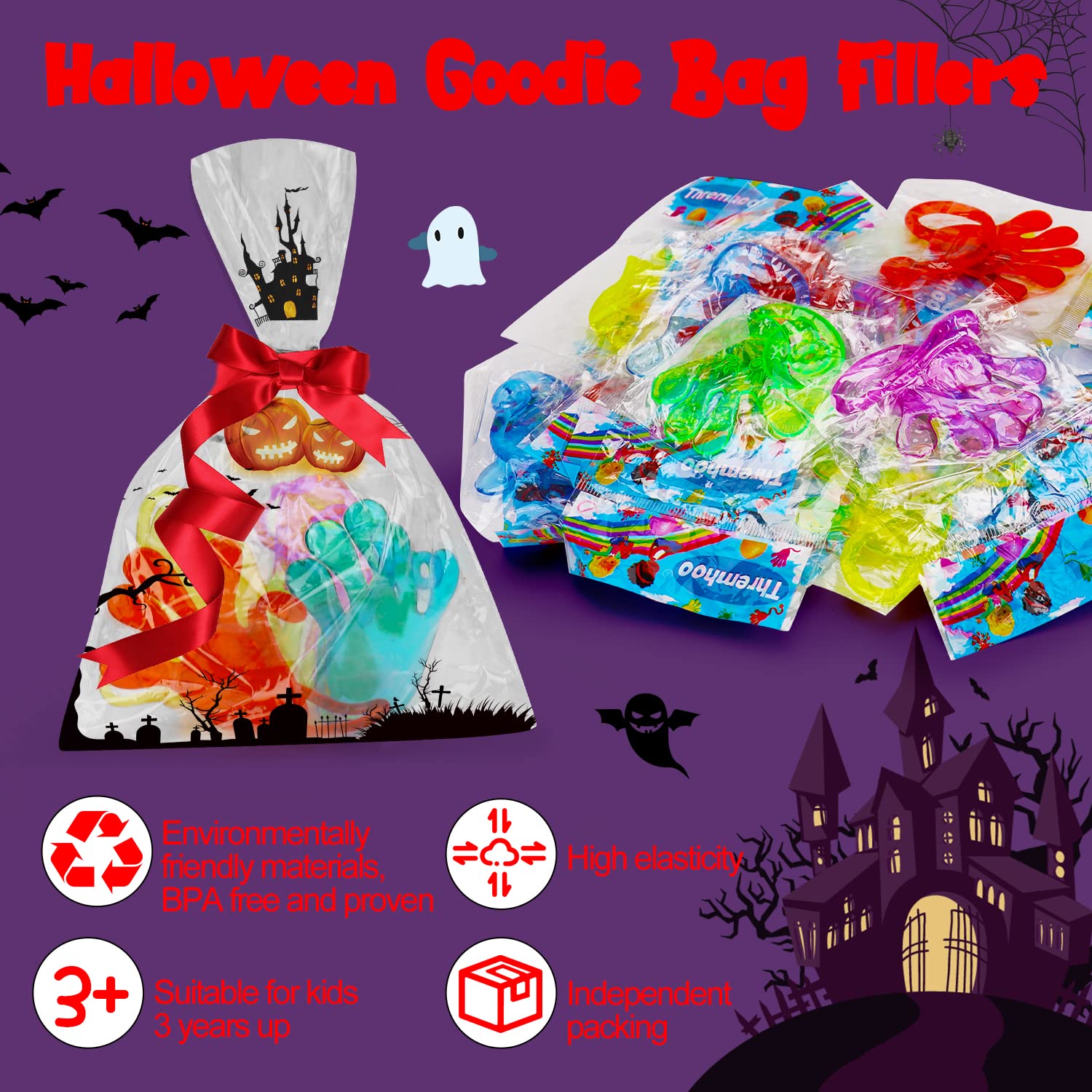 Thremhoo Easter basket stuffer glow hands add playful surprise.
