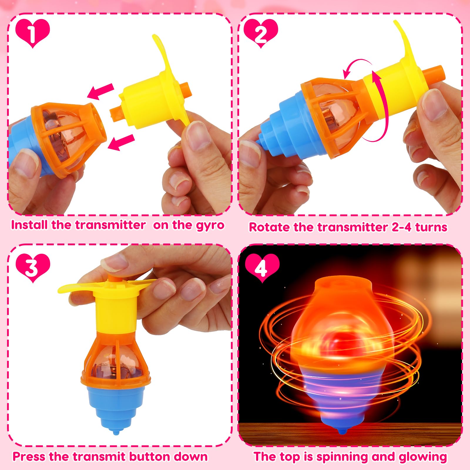 Thremhoo glowing spinning toys in action add festive energy to celebrations
