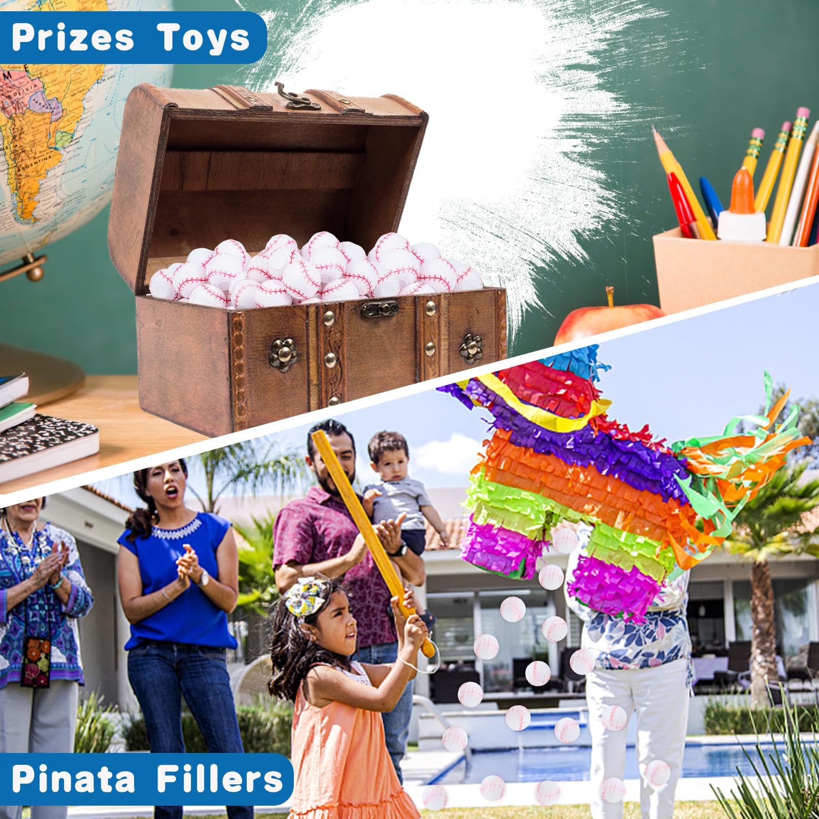 Thremhoo pinata filler baseball toys add fun and surprise to celebrations.