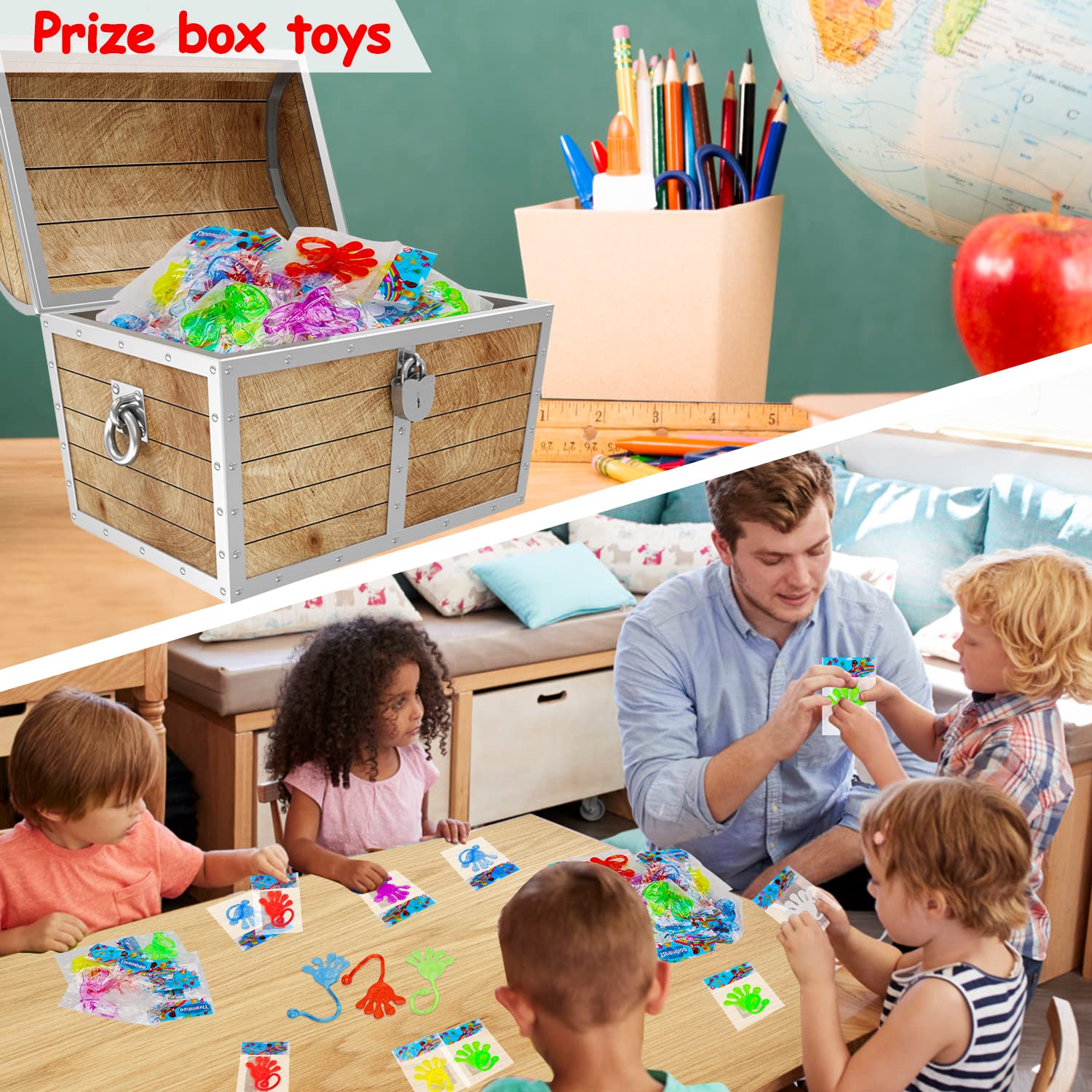 Thremhoo sticky hands non-toxic material ensures safe kids play.
