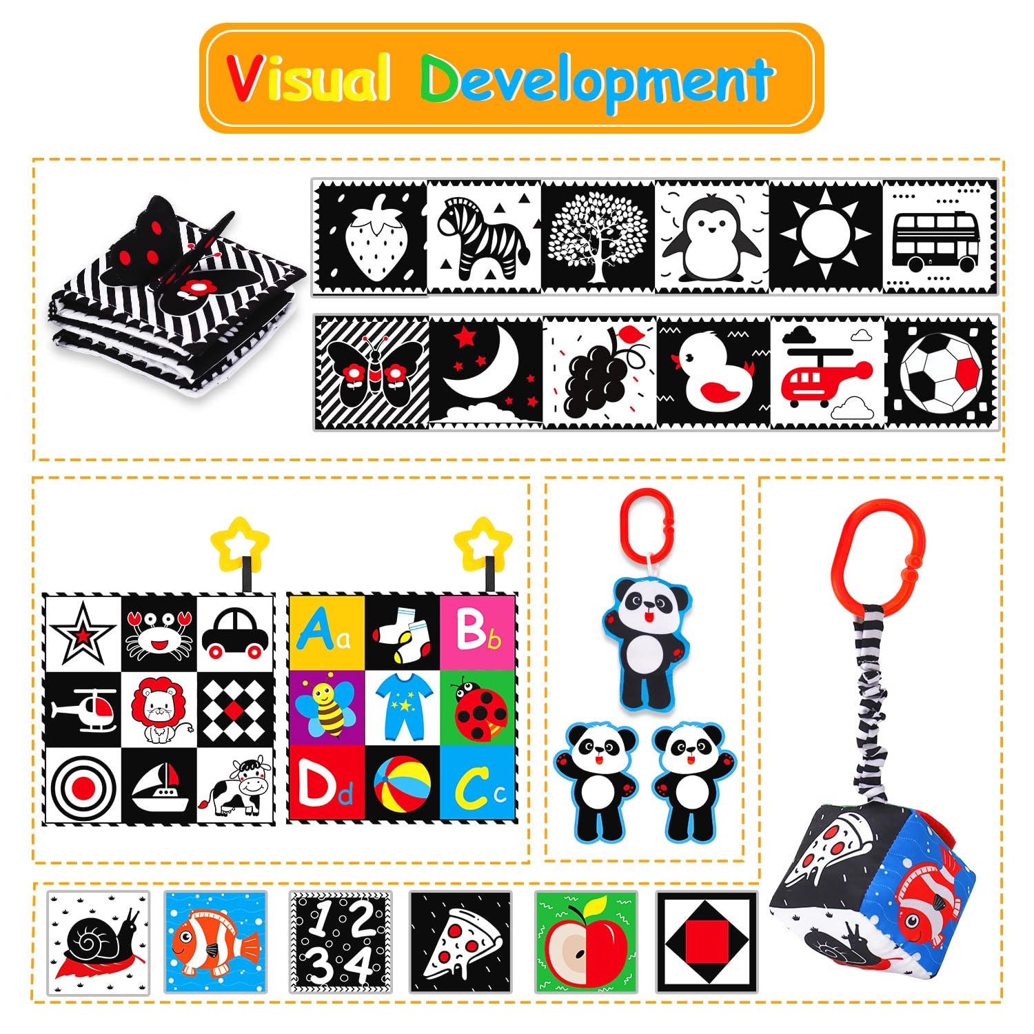Thremhoo stroller and car-seat pendants for on-the-go engagement