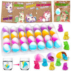Thremhoo unicorn eggs set for classroom valentine exchanges