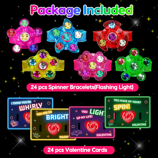 Thremhoo Valentine cards with 24 lights for playful school exchanges.