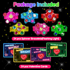 Thremhoo Valentine cards with 24 lights for playful school exchanges.