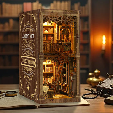 THRIVINGIVAN Book Nook Kit miniature parts support a satisfying DIY crafting experience