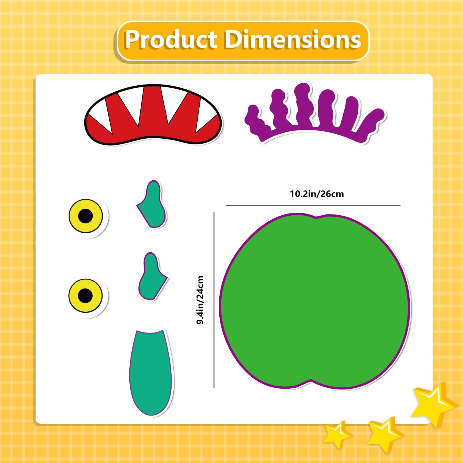 Thryvomniq Go Away Big Green Monster eyes for expressive play during storytime