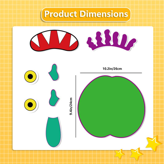 Thryvomniq Go Away Big Green Monster eyes for expressive play during storytime