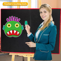 Thryvomniq Go Away Big Green Monster felt board for collaborative learning