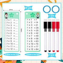THSLSFX 29Pcs flash cards division to build steady calculation skills