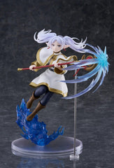 Frieren cloak flowing pose by Thunder Tech, dynamic shelf centerpiece