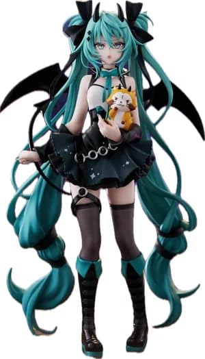 Thunder Tech Hatsune Miku figure demon ver on display, ideal for collector shelves.