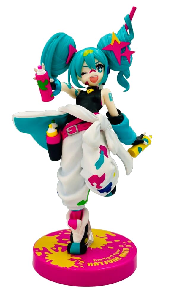 Thunder Tech Hatsune Miku Paint Girl Ver. figure sculpt emphasizes crisp lines and motion.