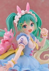 Thunder Tech Hatsune Miku x Rody AMP+ Fairy Tale figure close-up on frills and accents.
