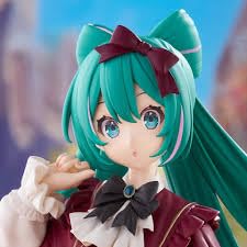 Thunder Tech Hatsune Miku Trio-Try-iT Figure side view, enhances shelf presence with retro charm.
