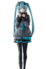 Thunder Tech Hatsune Miku Luminasta in closed window pose, ideal centerpiece for shelf display.