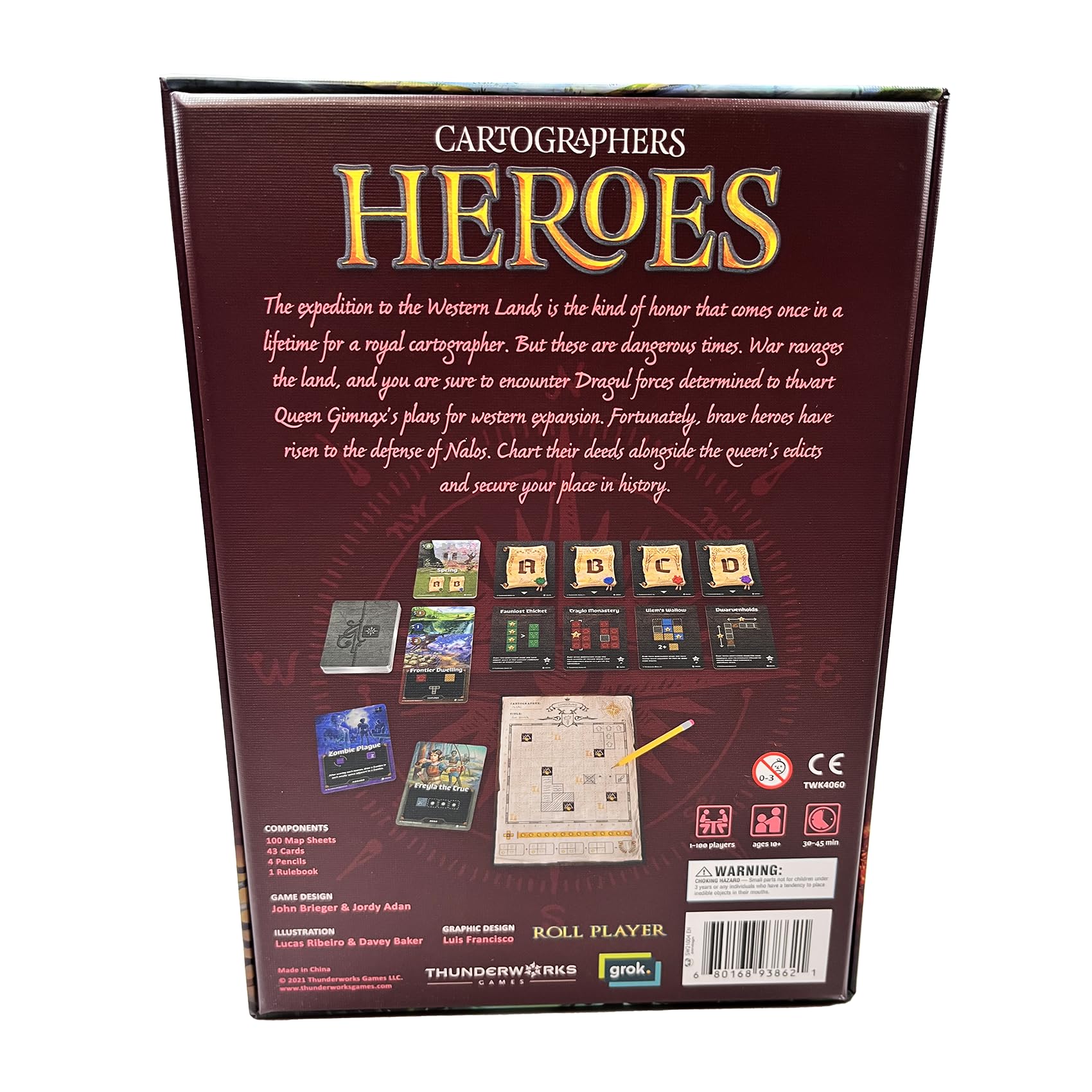 Thunderworks Cartographers Heroes queen Gimnax edicts guide mission challenges
