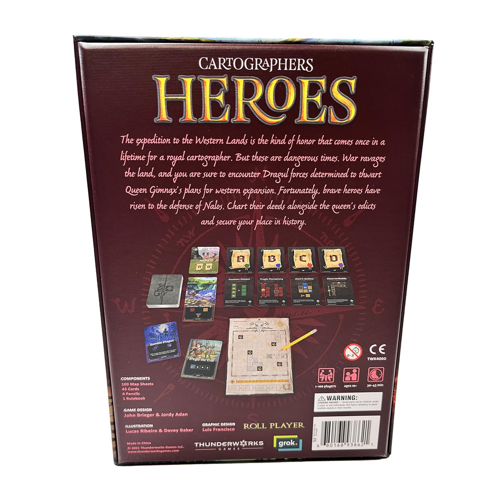 Thunderworks Cartographers Heroes queen Gimnax edicts guide mission challenges