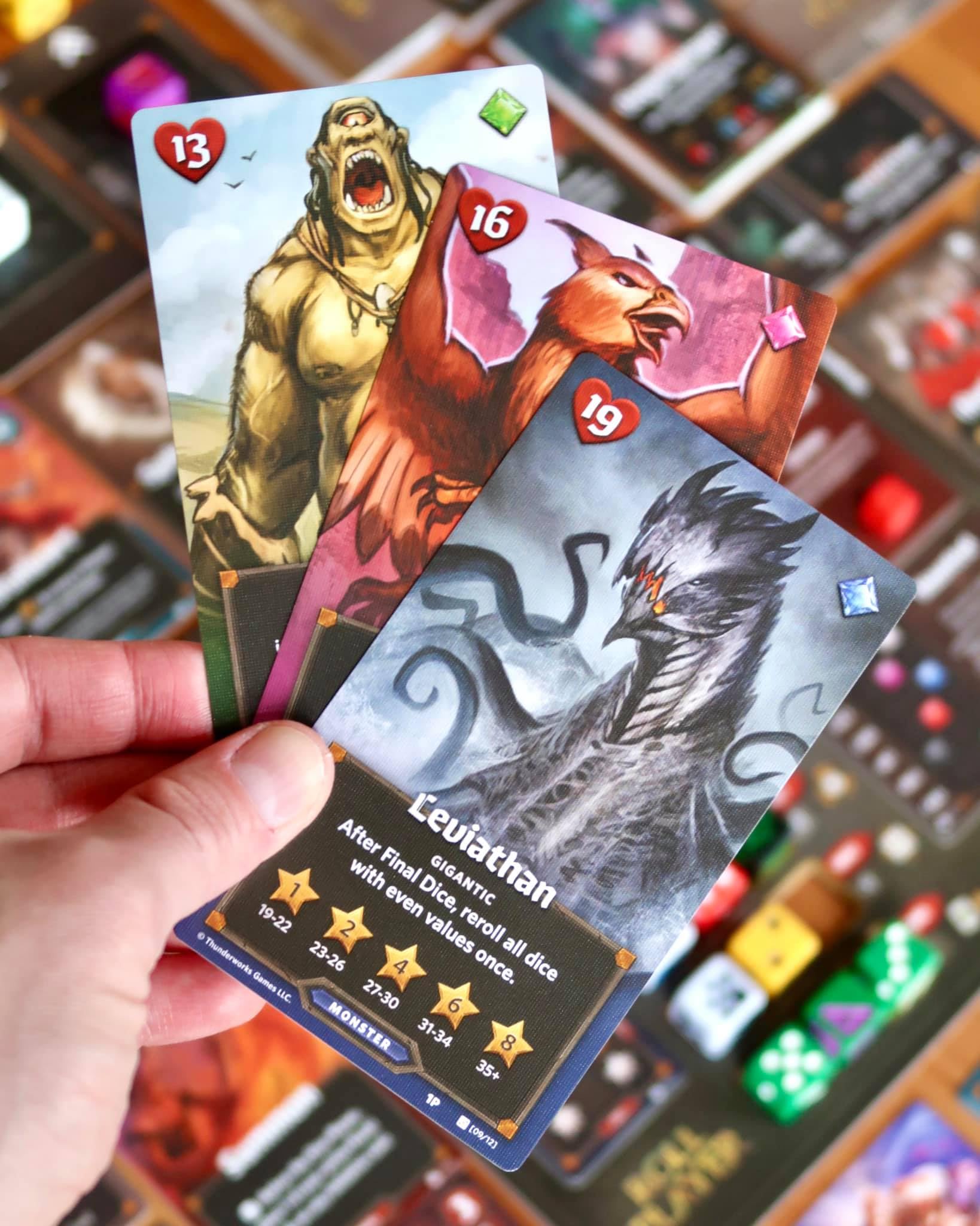Thunderworks Fiends & Familiars new-cards show expanded spells and gear options.