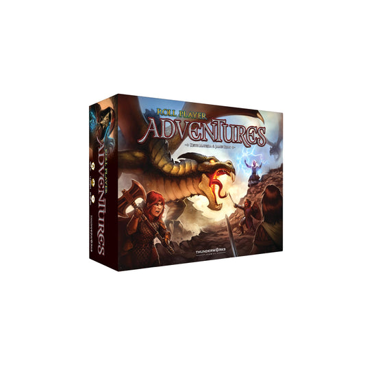 Thunderworks Roll Player Adventures cover art inviting cooperative storytelling.