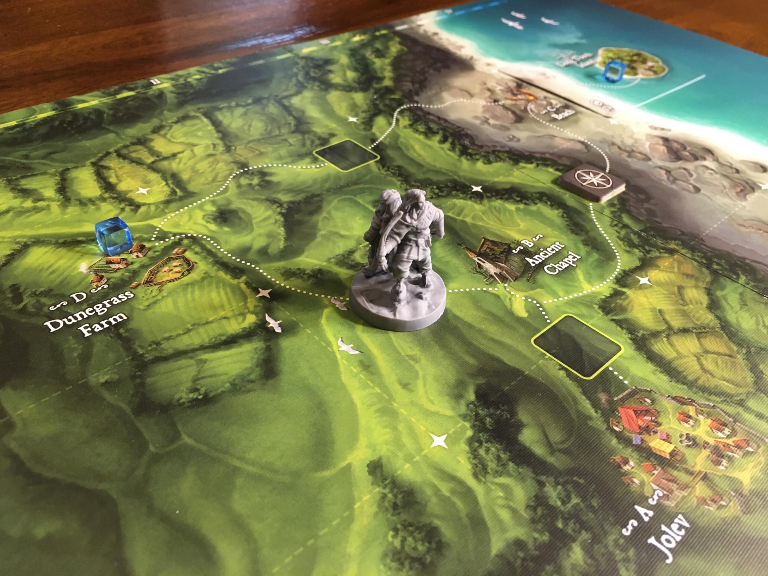 World of Ulos map in Roll Player Adventures illustrating expansive campaign settings.
