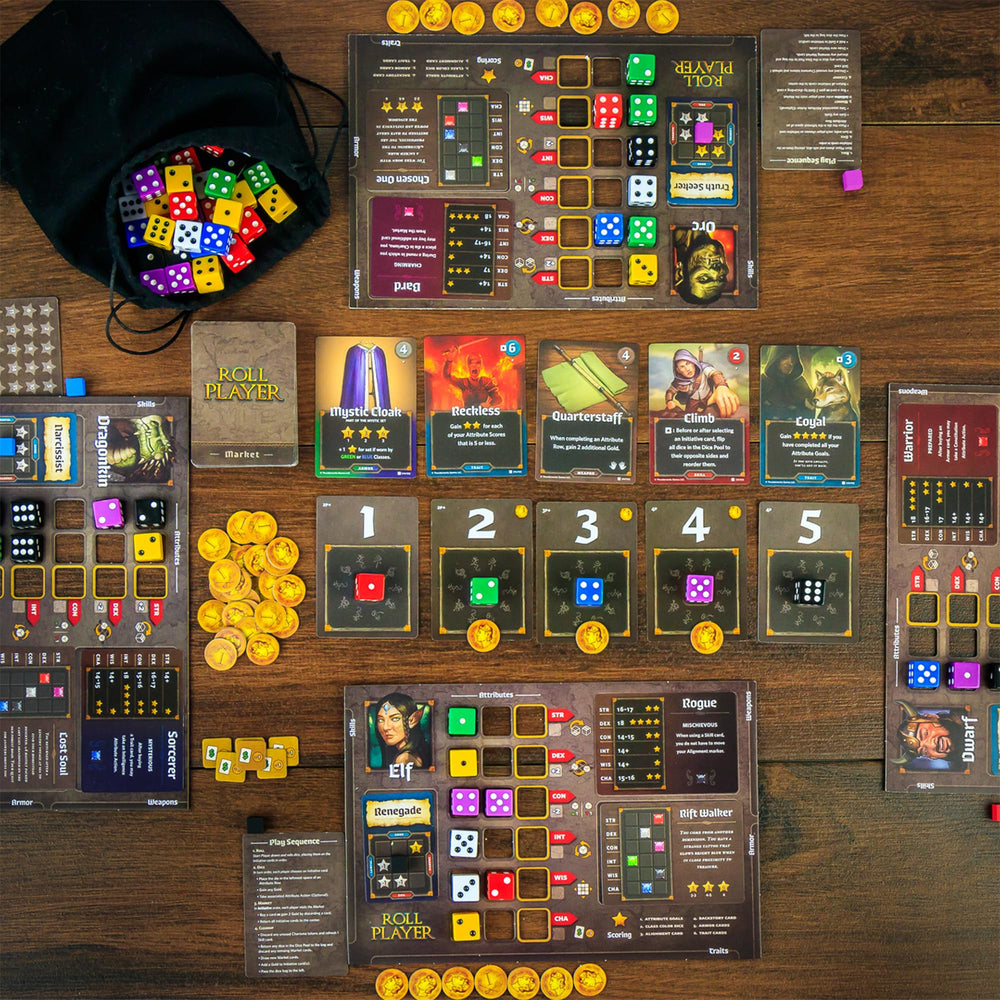 Thunderworks Roll Player market cards shown for gear and skill customization.