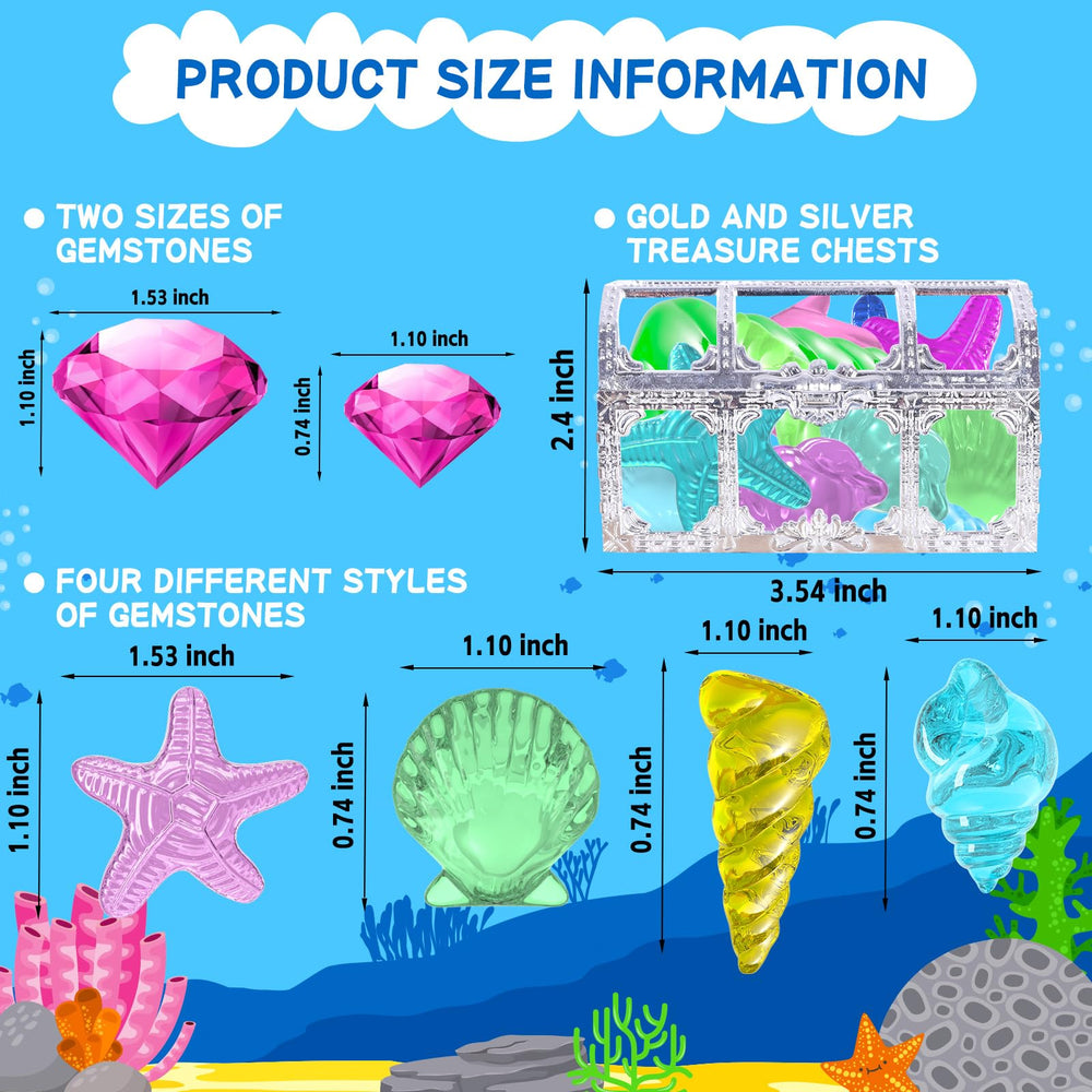 Thuodo diving-gems bright colors enable underwater discovery during pool play.