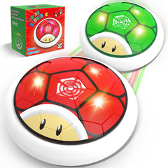 Thusine hover soccer ball in action with LED lights for indoor play
