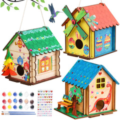 THWAS-LIGHT bird house kit assembly for kids boosts creativity with sturdy wood frames.
