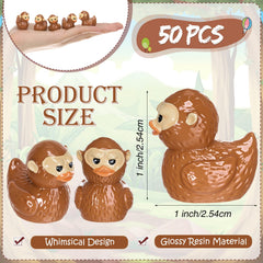 Thyle mini resin Bigfoot ducks for desk decor and unique gift ideas.