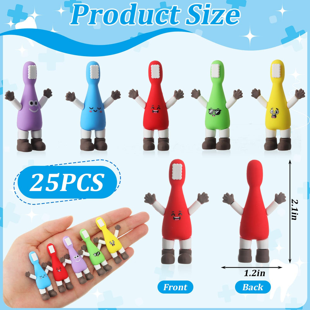 Thyle mini toothbrush figures in yellow brighten clinics and education