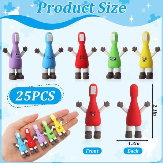 Thyle mini toothbrush figures in yellow brighten clinics and education