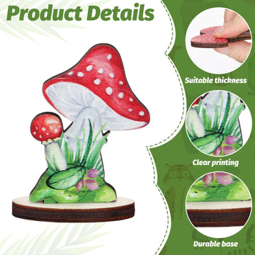 Thyle mushroom stand display keeps decorations stable on flat surfaces.