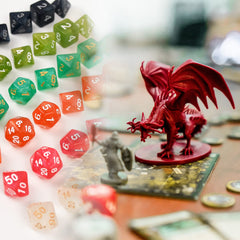 Thyores polyhedral dice set fits D&D, MTG, and table-top games