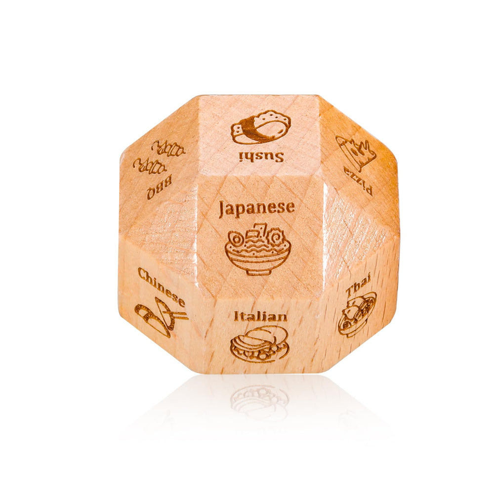 TI-EDC Date Night Dice showing dinner options for couples, ideal for quick date-night planning.