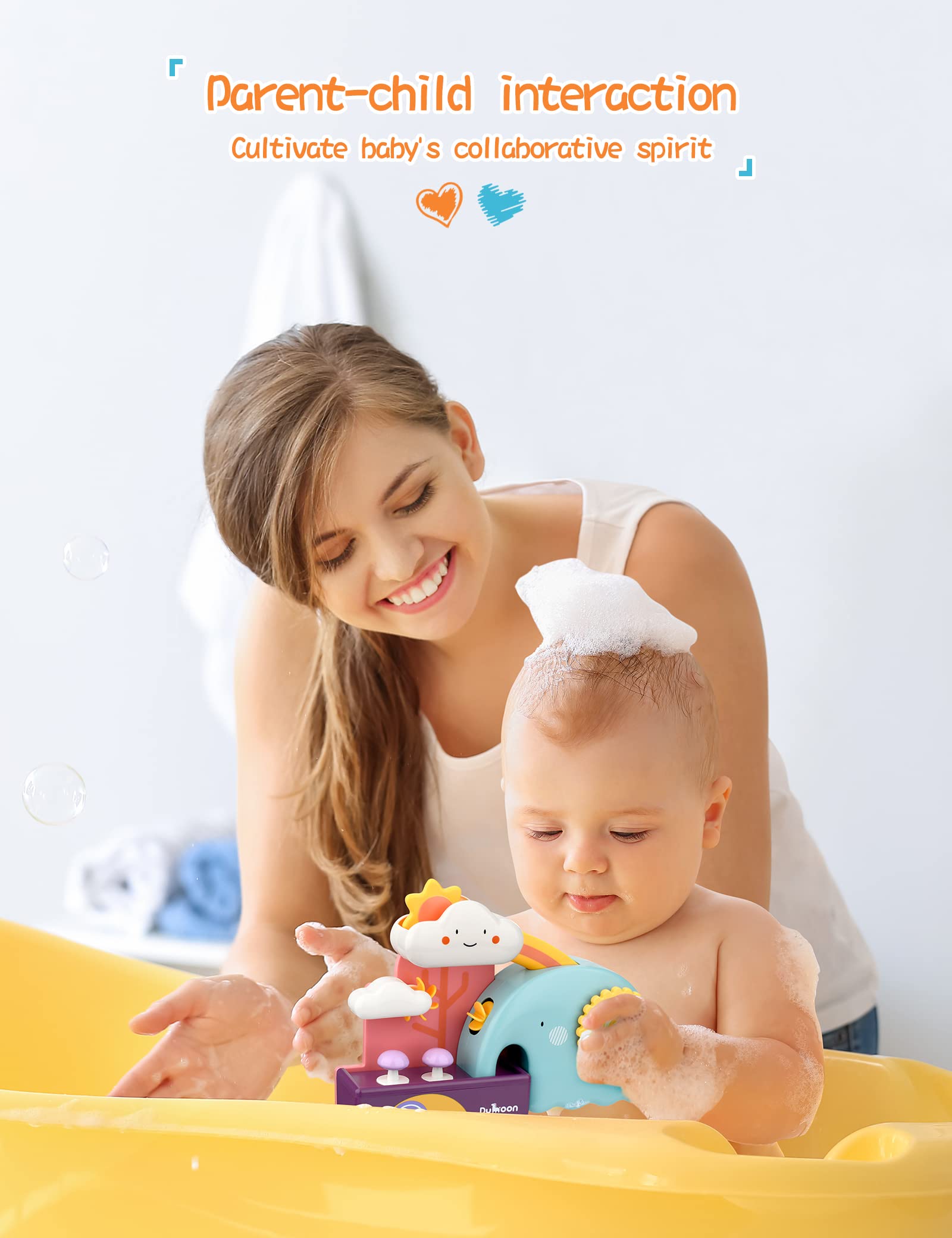 TI-TOO safe ABS material provides skin-friendly, durable bath play