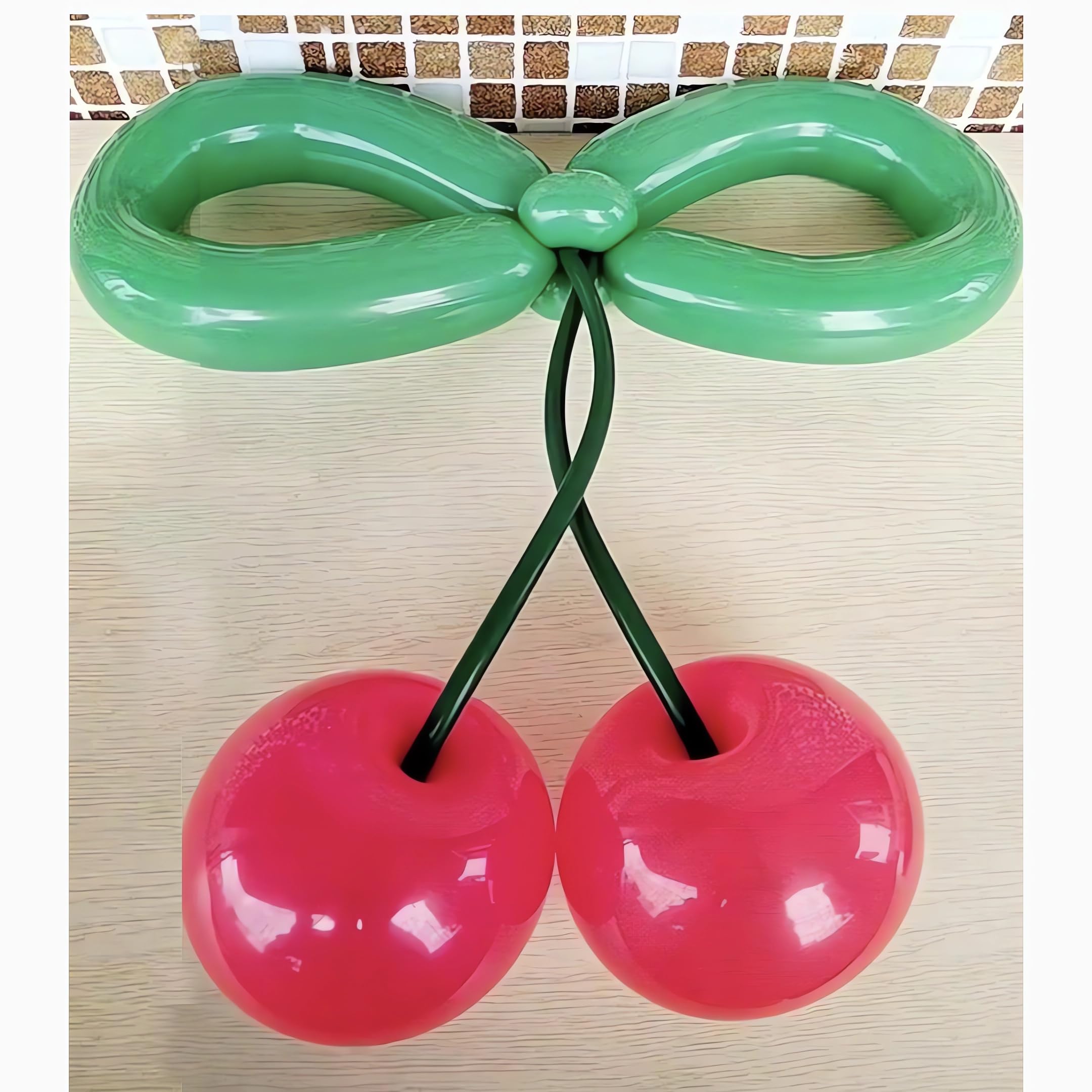 TiAaihion valentines and birthday decor with cherry balloons.