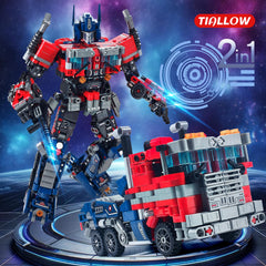 TIALLOW Transform Sets robot-truck side view, highlighting modular construction and replay value