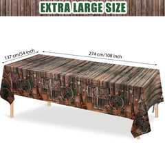 Tiamon cowboy theme tablecover design adds retro charm to your Western celebration.