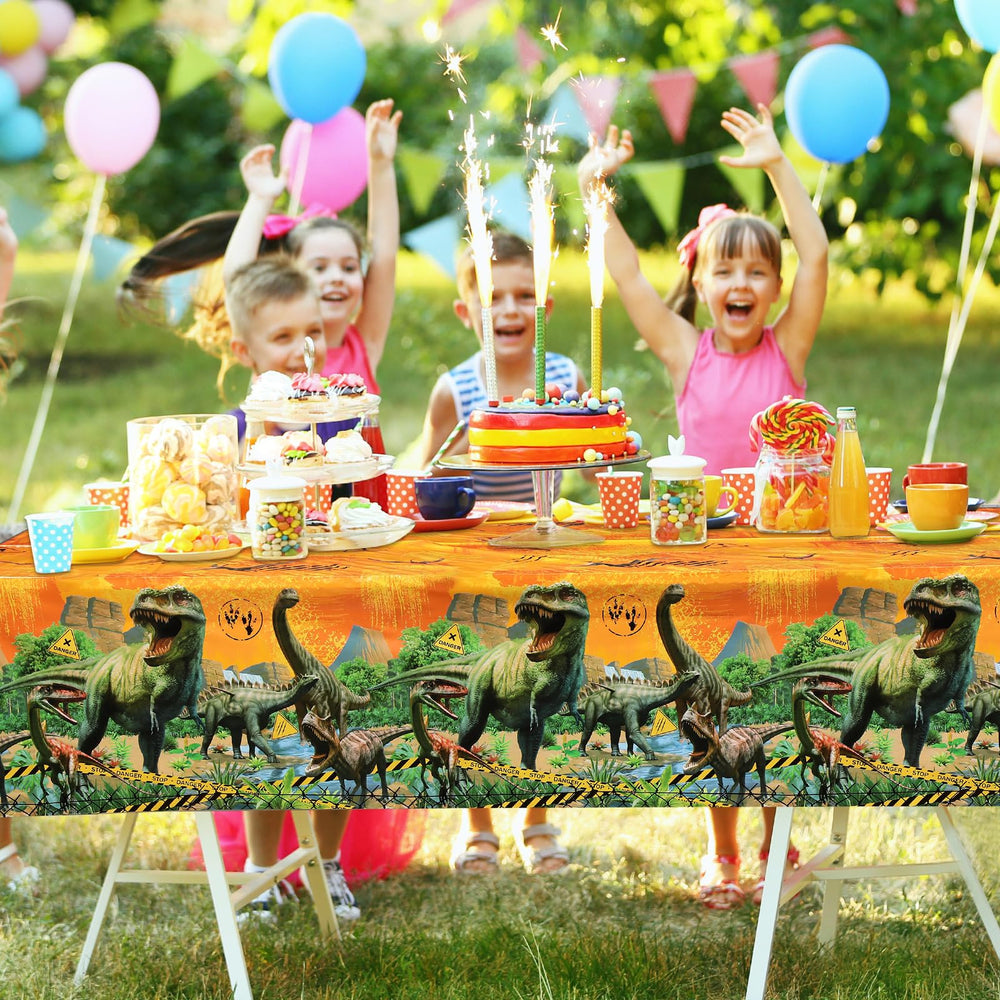 Tiamon 54x108 inch yellow tablecloth fits standard party tables