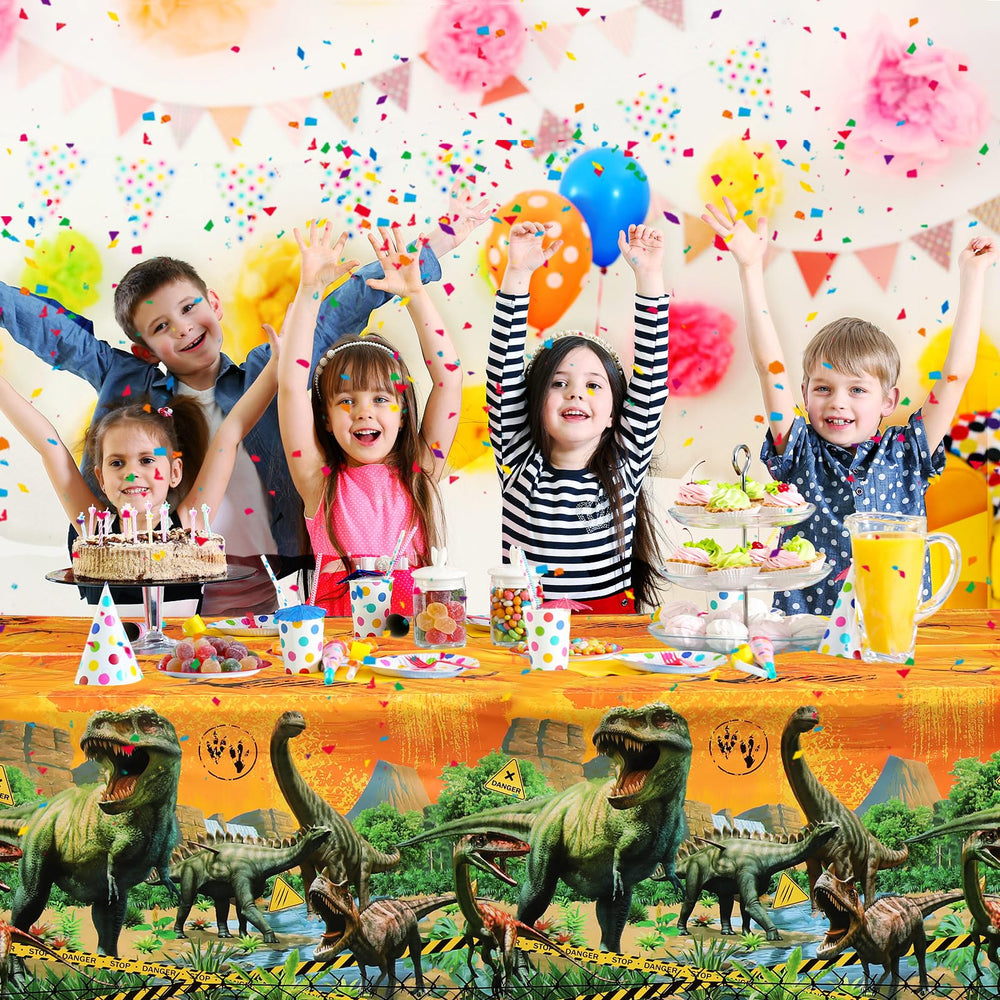 Tiamon yellow dinosaur design adds bright party atmosphere