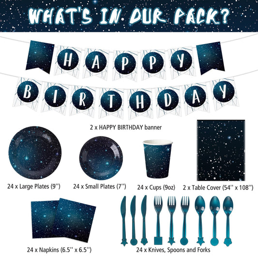 Tiamon galaxy plates 9inch showcase vivid space design ideal for serving main courses.