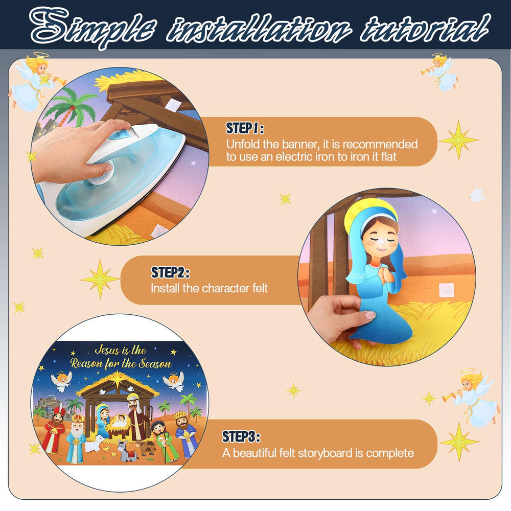 Tiamon nativity board figures ready for hands-on Advent play