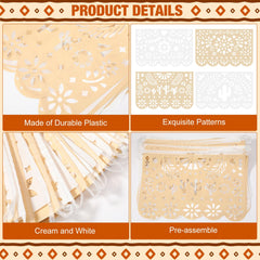 Tiamon plastic fiesta banner is weatherproof for indoor and outdoor use.