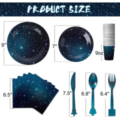 Tiamon space cups 9oz provide sturdy beverageware with a celestial look.
