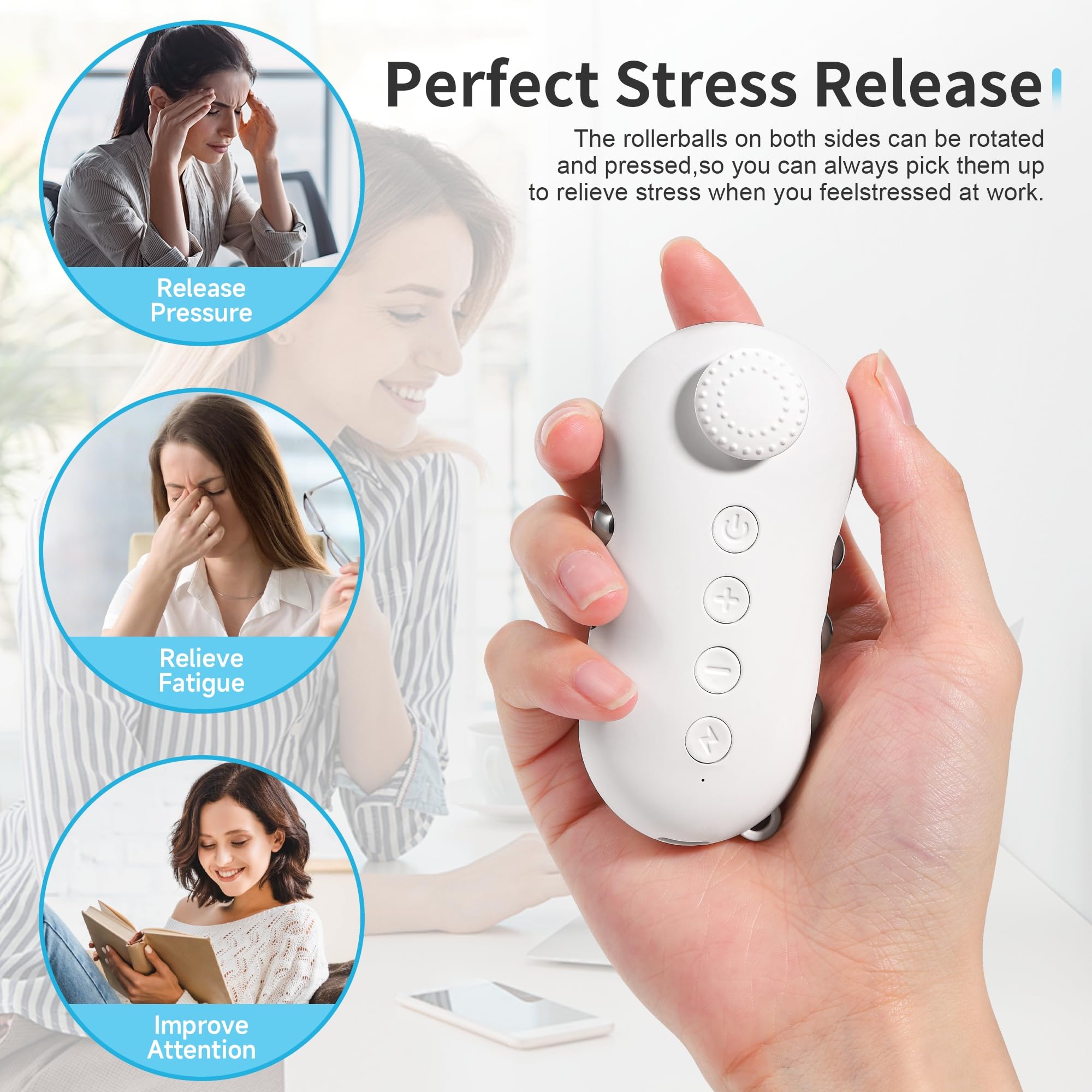 Tianhong microcurrent fidget-buttons offering focus through pulses