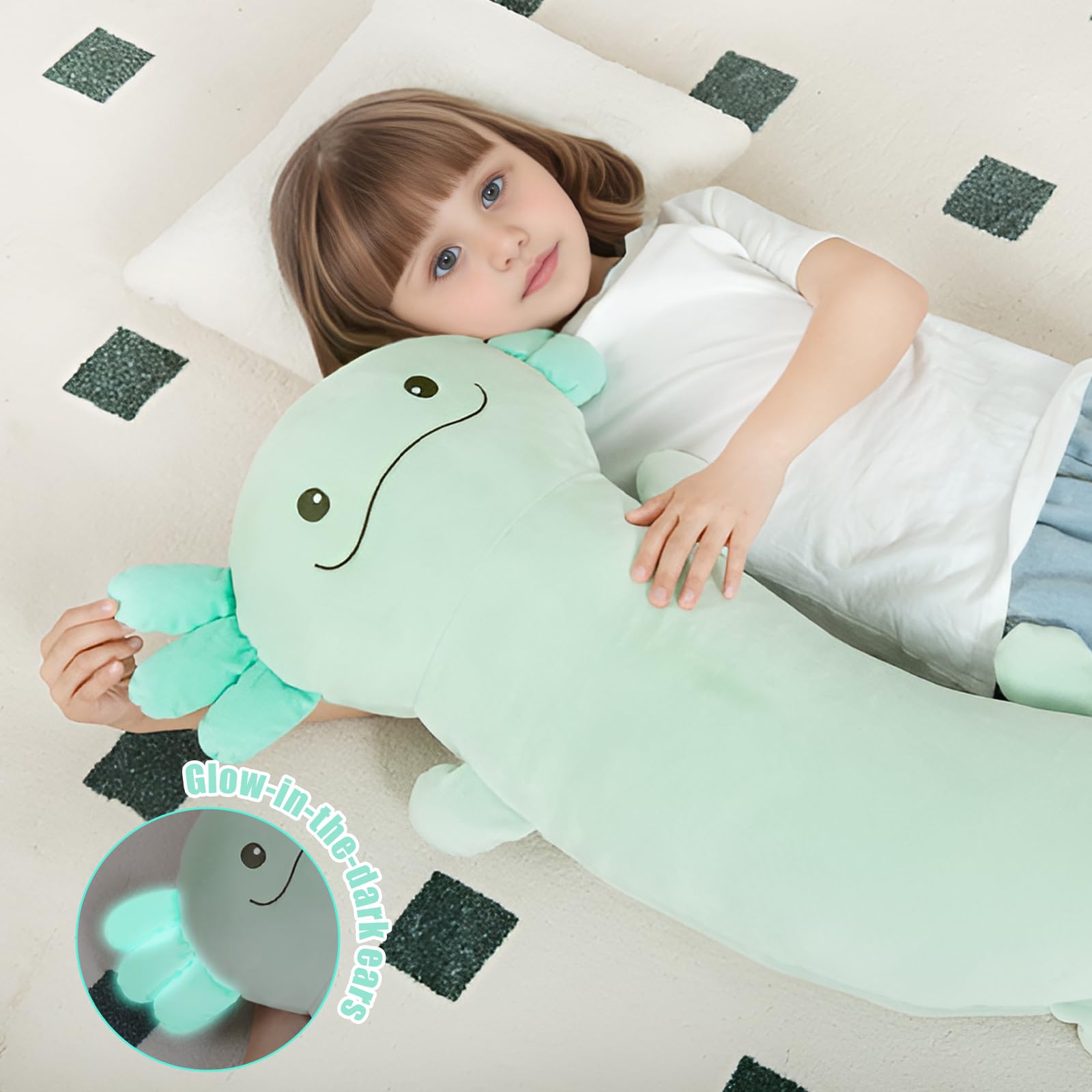 Tianmihou axolotl body pillow 120 cm supports lounging
