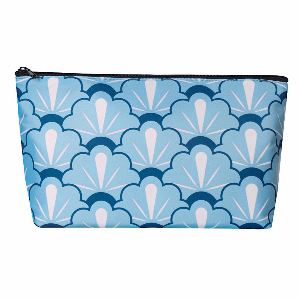 TIASUSAN Mahjong bag in blue print for organized tile storage on the go.