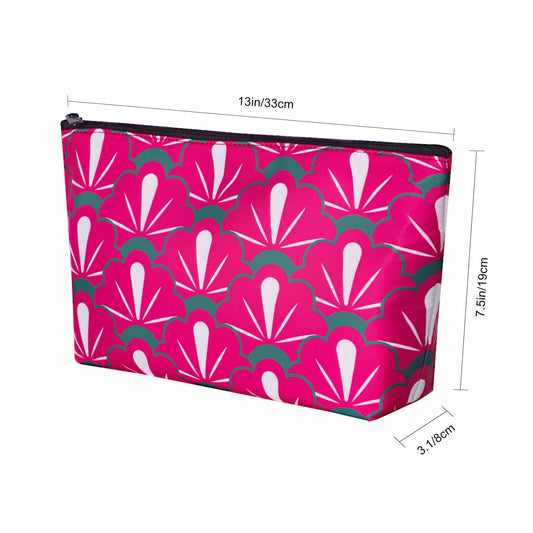 TIASUSAN red printed bag open reveals storage for tiles and accessories during play.