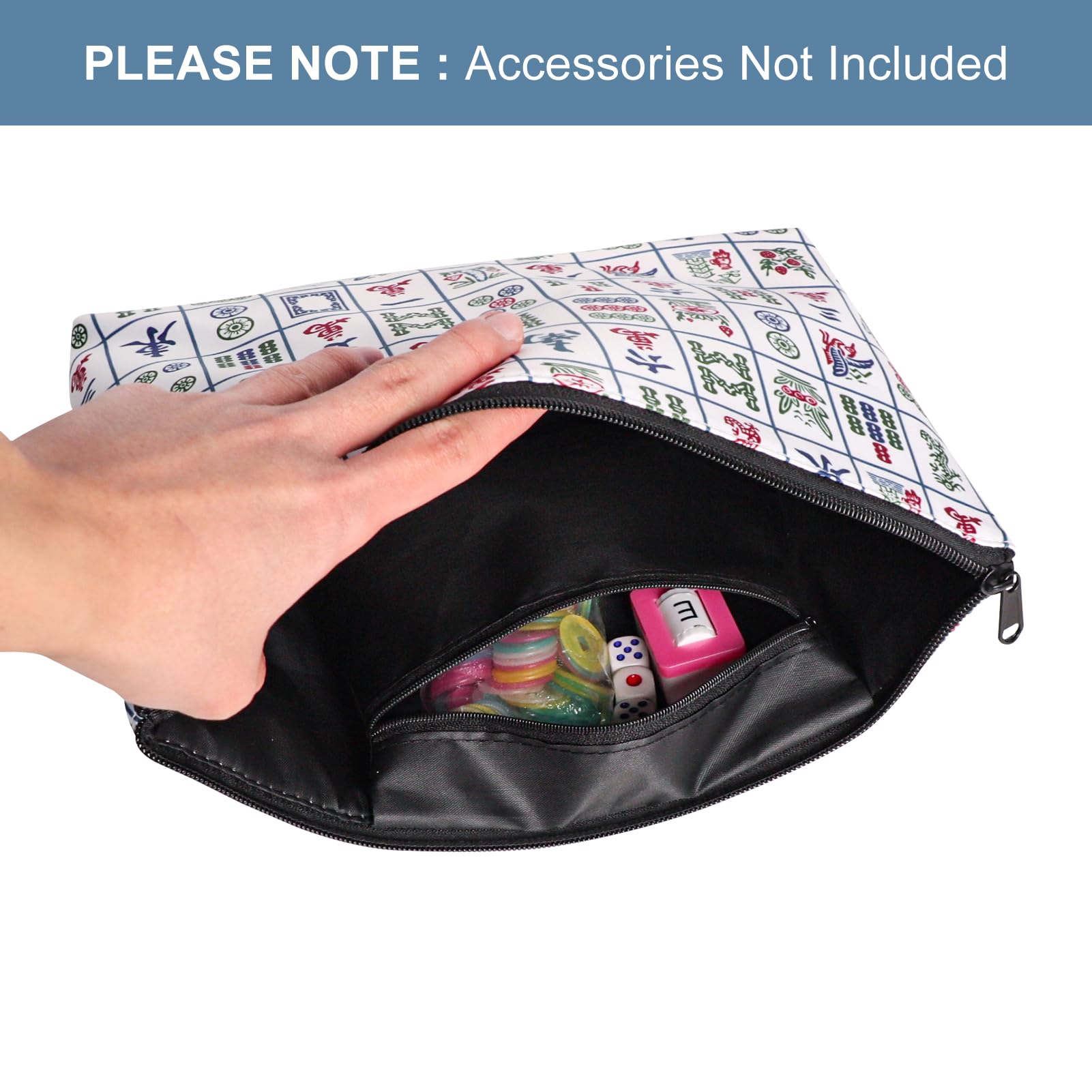 TIASUSAN bag size 33x19 cm fits standard Mahjong tiles and gear