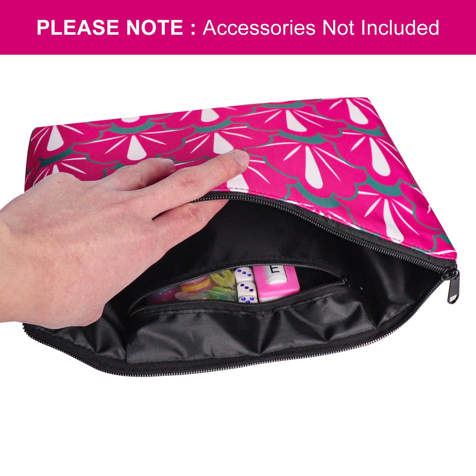 TIASUSAN sturdy zipper ensures smooth access to tiles.